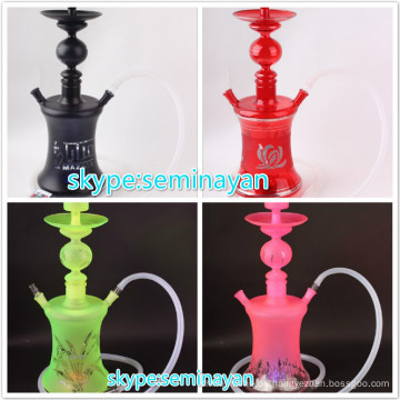 2016 Glas neu mit LED High Qualität Mazaya Glas Wasserpfeife Shisha